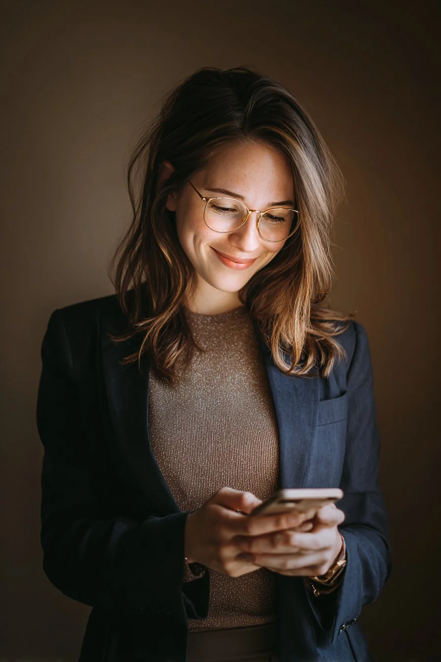 Lion Loans payday loan customer reviewing application on smartphone — fast online approval